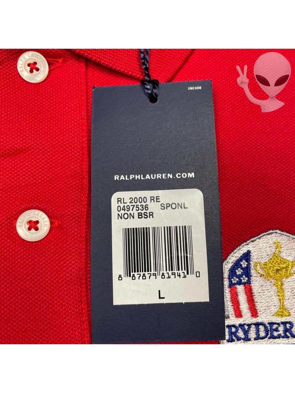 Polo Ralph Lauren Ryder Cup Golf Shirt Women Size XL Red Short Sleeve - Picture 5 of 8